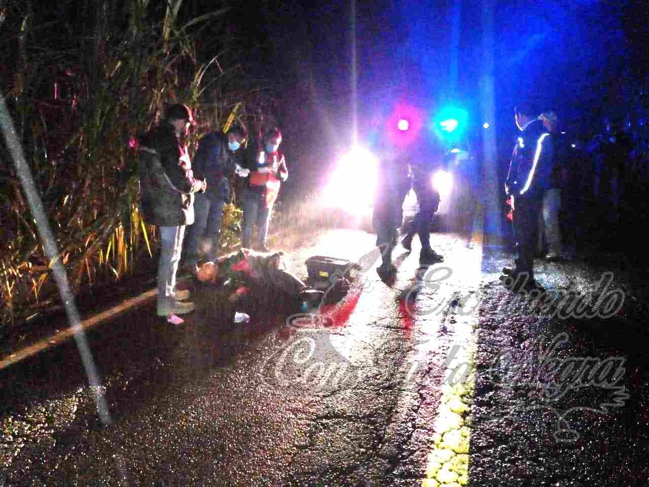 ATROPELLA A CAMPESINO Y SE DA A LA FUGA