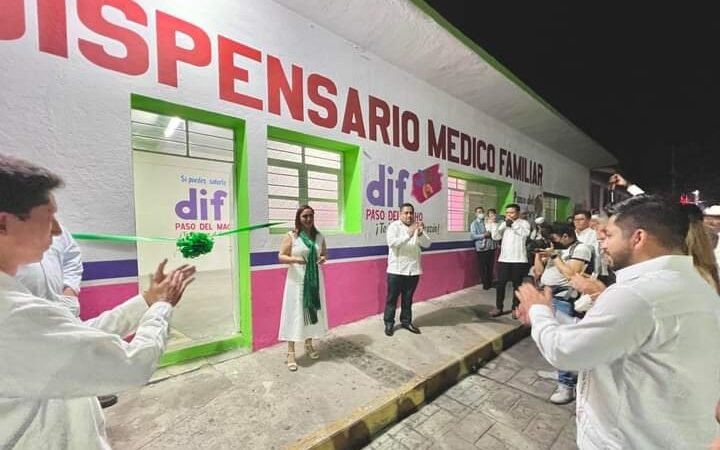 INAUGURAN DISPENSARIO MÉDICO EN PASO DEL MACHO