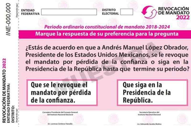 INE PODRÁ REALIZAR REVOCACIÓN DE MANDATO COMO SE LO PERMITA EL PRESUPUESTO