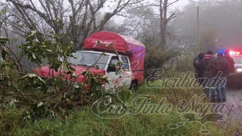 ROBAN MIXTO RURAL EN HUATUSCO; LO RECUPERA LA POLICÍA