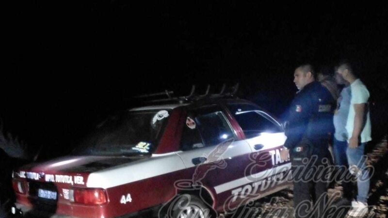 ROBAN TAXI A MANO ARMADA; LO RECUPERA LA POLICÍA
