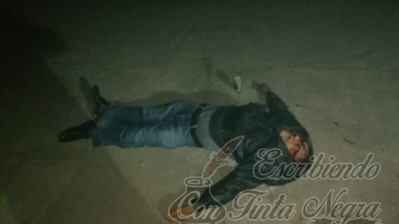 ASESINAN A HOMBRE A BALAZOS