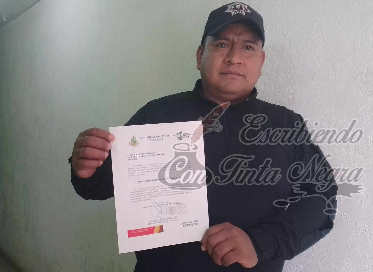 NOMBRAN NUEVO COMANDANTE EN IXHUATLÁN DEL CAFÉ