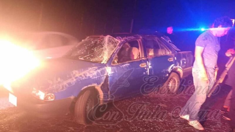 VUELCA TSURU SOBRE CARRETERA A XALAPA