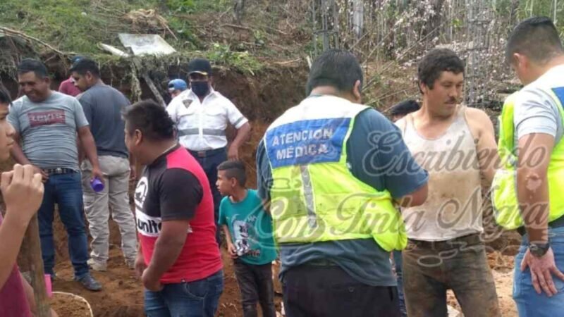 QUEDA SEPULTADO POR DERRUMBE ¡Y SOBREVIVE!