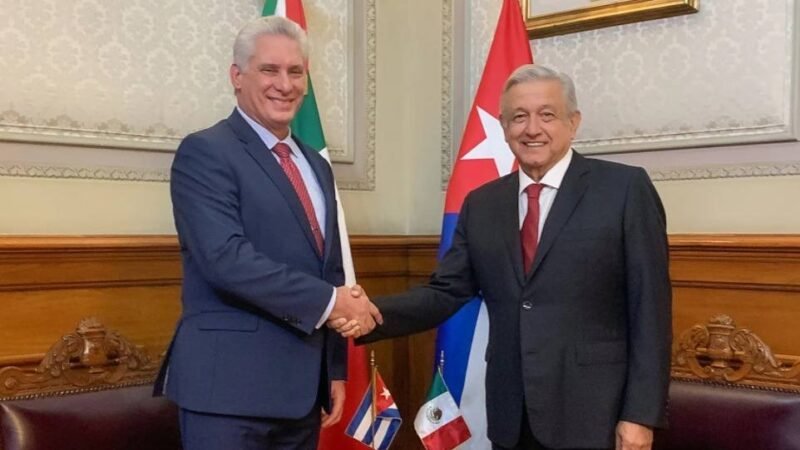 DÍAZ-CANEL CELEBRA VISITA DE LÓPEZ OBRADOR A CUBA