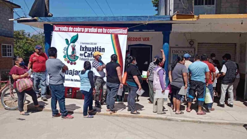 IMPLEMENTA IXHUATLÁN “COBRO DE PREDIAL EN TU COMUNIDAD”