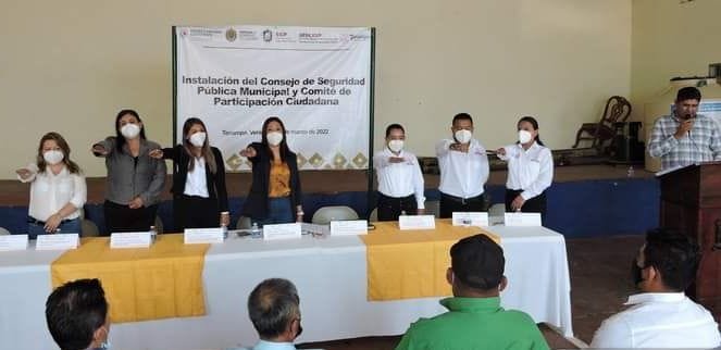 INSTALAN CONSEJO DE SEGURIDAD EN TENAMPA