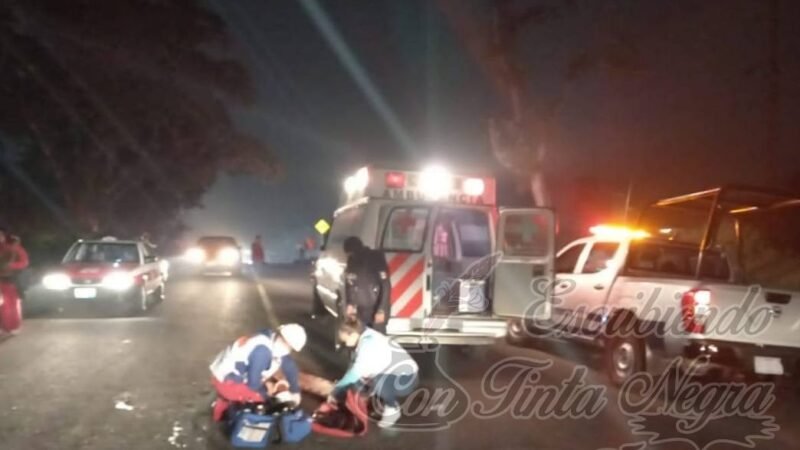 ATROPELLA AUTO A HOMBRE EN HUATUSCO