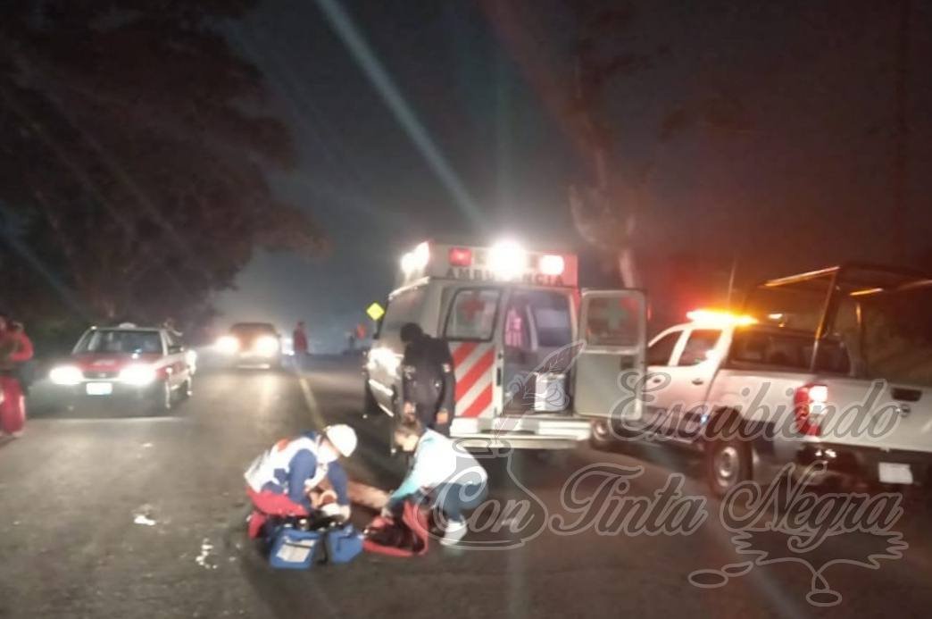 ATROPELLA AUTO A HOMBRE EN HUATUSCO
