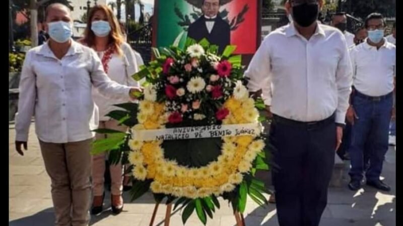 CONMEMORAN NATALICIO DEL BENEMÉRITO DE LAS AMÉRICAS          