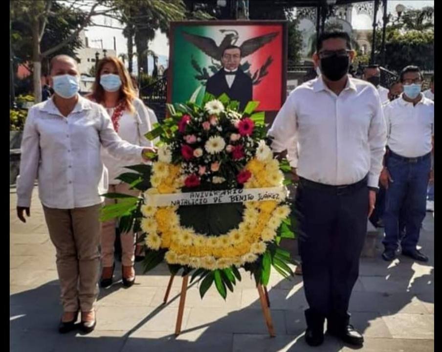 CONMEMORAN NATALICIO DEL BENEMÉRITO DE LAS AMÉRICAS          