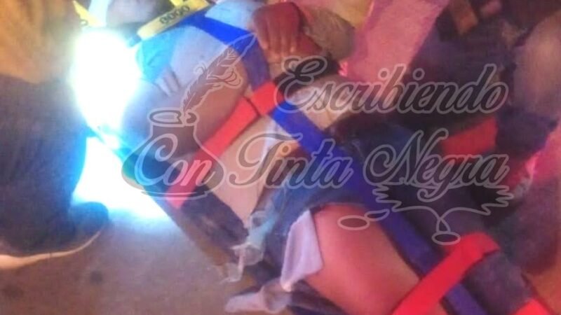 CHOCA CAMIONETA CONTRA MOTOCICLISTA