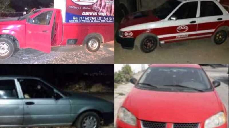 RECUPERAN VEHÍCULOS CON REPORTE DE ROBO