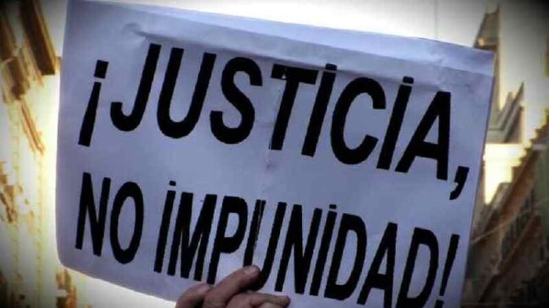 ESTADOS UNIDOS INCLUYE A MÉXICO EN LISTA DE PAÍSES CON ALTA IMPUNIDAD