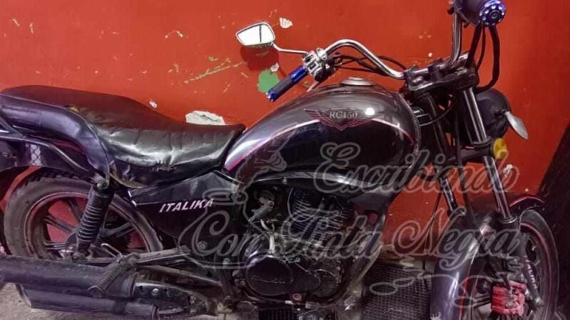 PIDIÓ MOTO PRESTADA PARA ROBAR EN TOZONGO