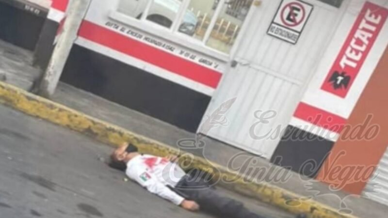 EJECUTAN A AGENTE DE TRÁNSITO