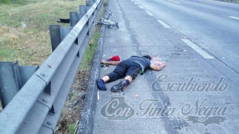 AUTO EMBISTE Y MATA A CICLISTA