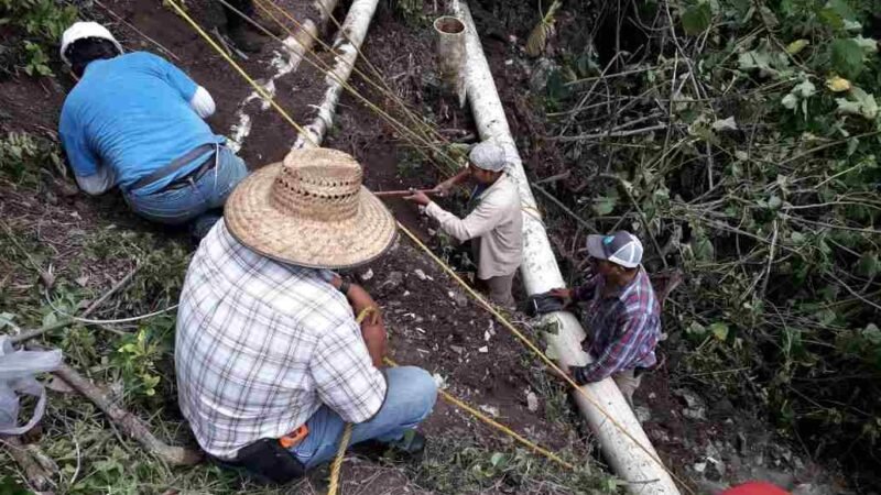 CONCLUYEN TRABAJO DE REPARACIÓN DE FUGA EN LÍNEA PRINCIPAL DE TETLA