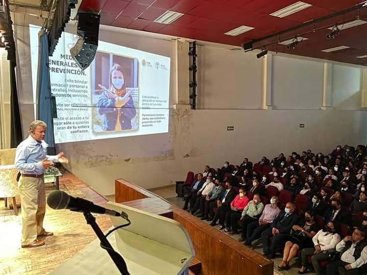 IMPARTE UECS PLÁTICA DE PREVENCIÓN DEL DELITO EN COSCOMATEPEC