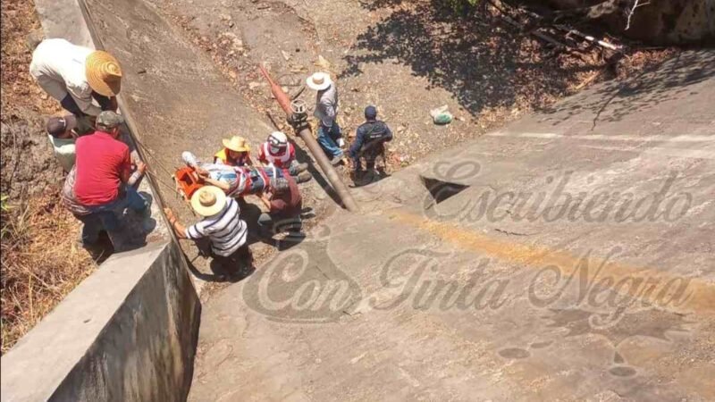 CAE CAMPESINO A FONDO DE REPRESA