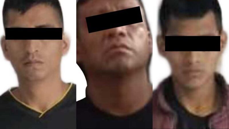 CAPTURAN A 3 CON DROGA