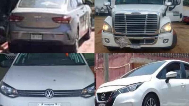 RECUPERA SSP SIETE UNIDADES VEHICULARES CON REPORTE DE ROBO