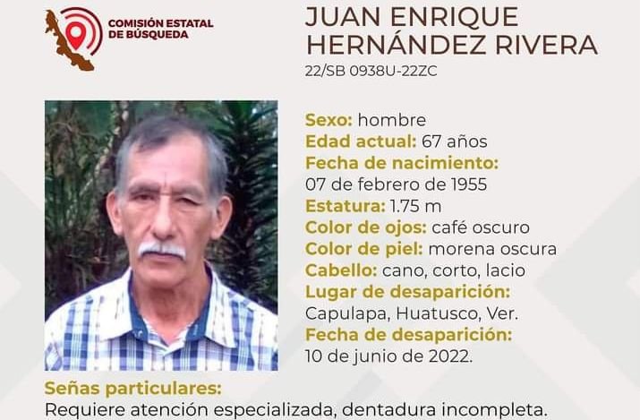 DESAPARECE CAMPESINO DE HUATUSCO