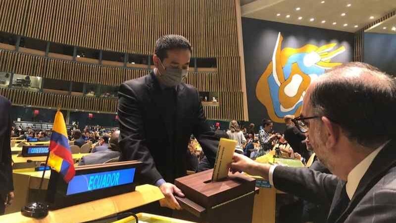 ECUADOR SERÁ MIEMBRO DEL CONSEJO DE SEGURIDAD PARA 2023 Y 2024