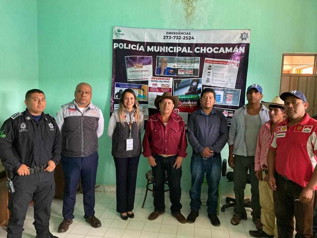 INTENSIFICA POLICÍA DE CHOCAMÁN ACCIONES DE PREVENCIÓN DEL DELITO