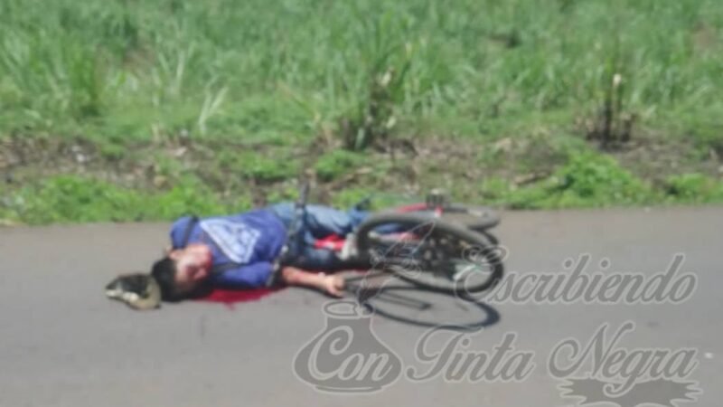 EJECUTAN A CICLISTA