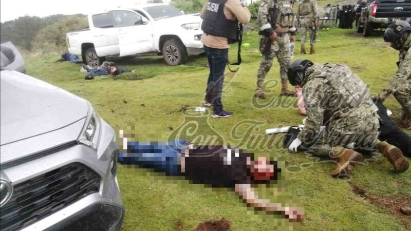 FEROZ ENFRENTAMIENTO; ABATEN A 10 DE LA FAMILIA MICHOACANA