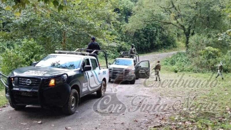 MONTAN OPERATIVO SEDENA Y POLICÍA MUNICIPAL EN CHOCAMÁN