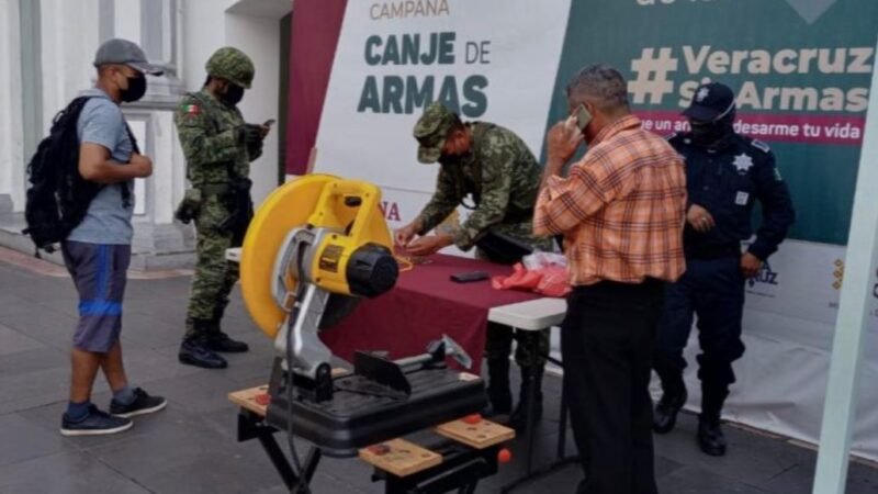 CONCLUYE SSP JORNADA DE CANJE DE ARMAS EN TUXPAN Y VERACRUZ
