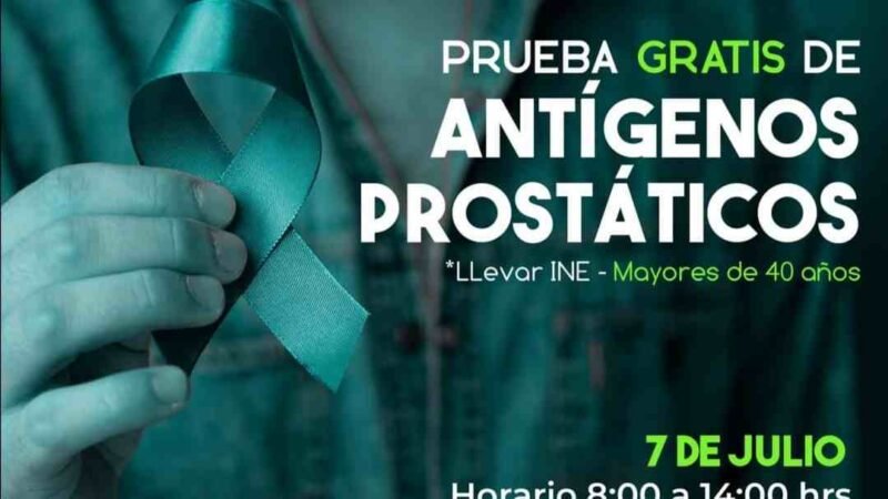 INVITAN A JORNADA DE ANTÍGENOS PROSTÁTICOS