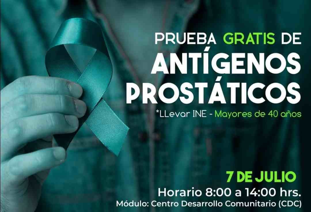 INVITAN A JORNADA DE ANTÍGENOS PROSTÁTICOS