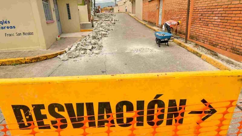 PIDEN A AUTOMOVILISTAS TOMAR PRECAUCIONES POR OBRAS EN PROCESO