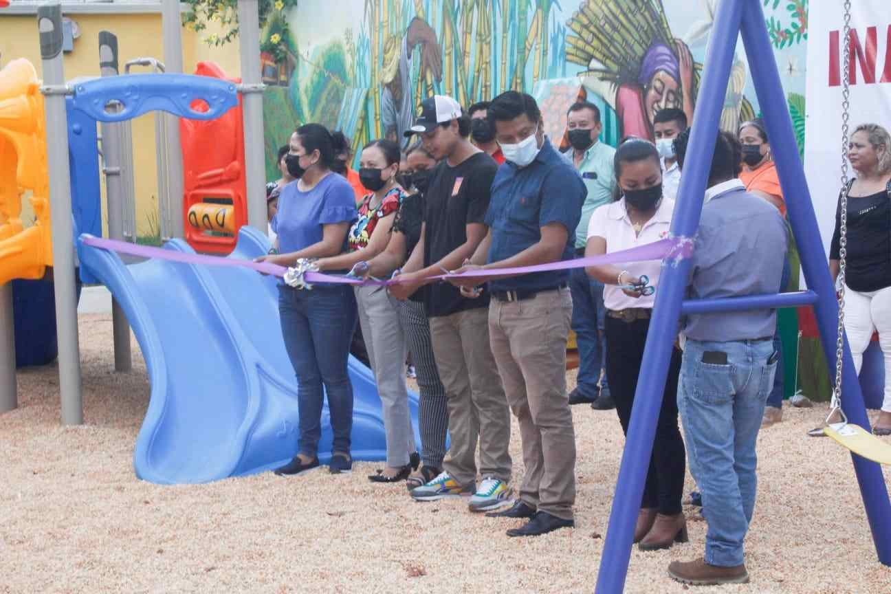 INAUGURA CARLOS VENTURA PRIMER OBRA DE SU ADMINISTRACIÓN