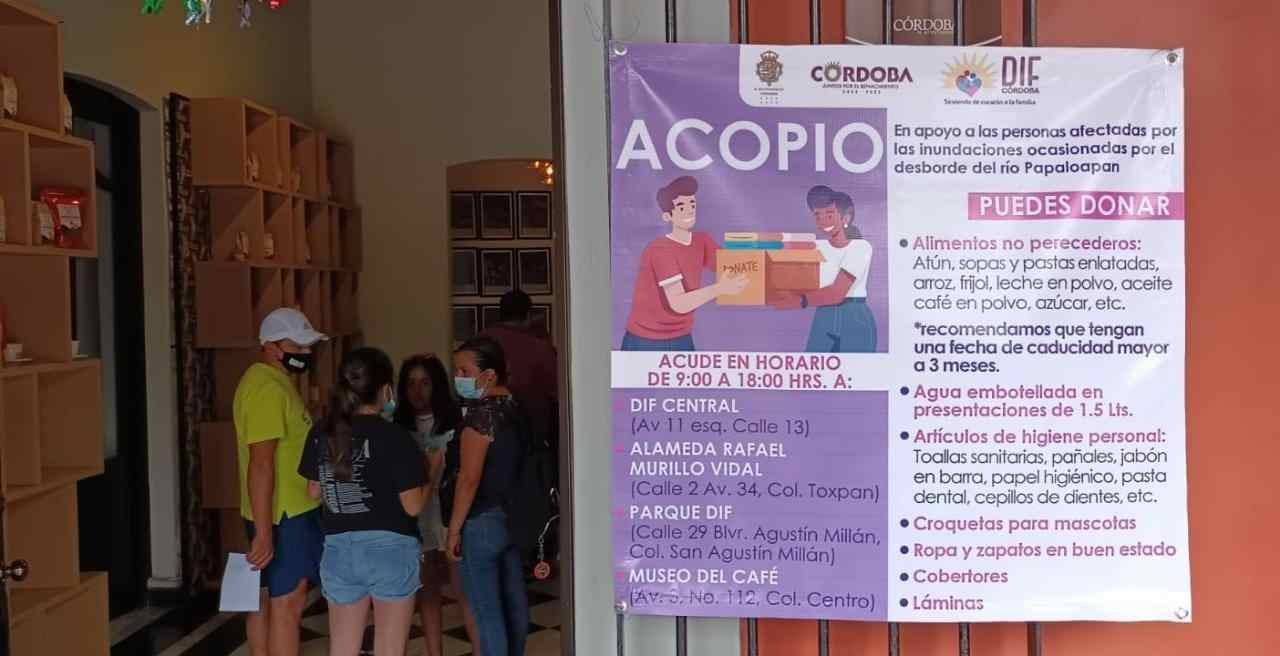 HABILITA AYUNTAMIENTO CENTRO DE ACOPIO PARA DAMNIFICADOS