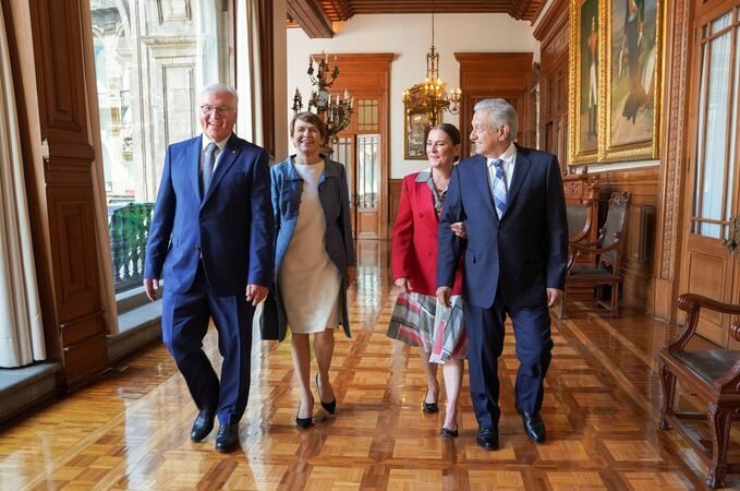 ECONOMÍA, COMERCIO, JUSTICIA Y PAZ, LOS TEMAS QUE TRATARON AMLO Y EL PRESIDENTE DE ALEMANIA