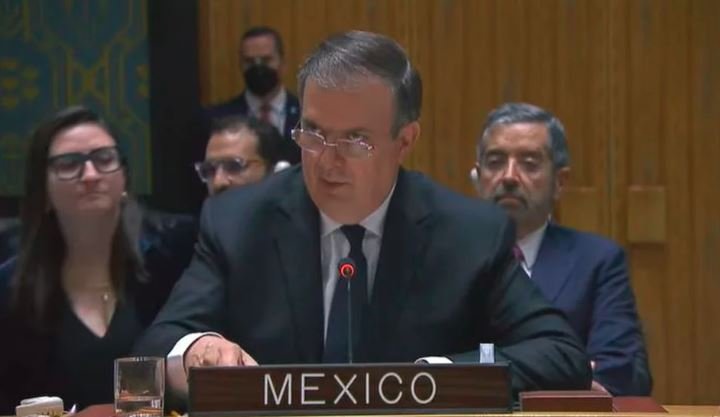 EBRARD PRESENTA ANTE ONU PROPUESTA DE PAZ Y TREGUA MUNDIAL DE AMLO