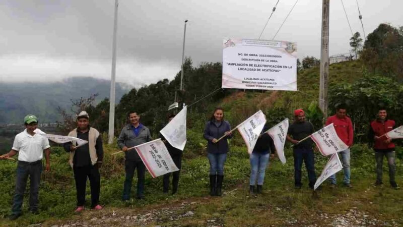 AMPLIARÁN RED ELÉCTRICA EN ACATIPAC