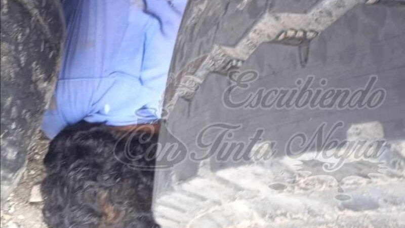 CAÑERO APLASTA A PINTOR DE CUITLÁHUAC