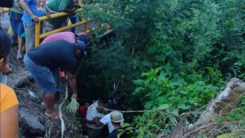 CAE MOTOCICLISTA DE PUENTE