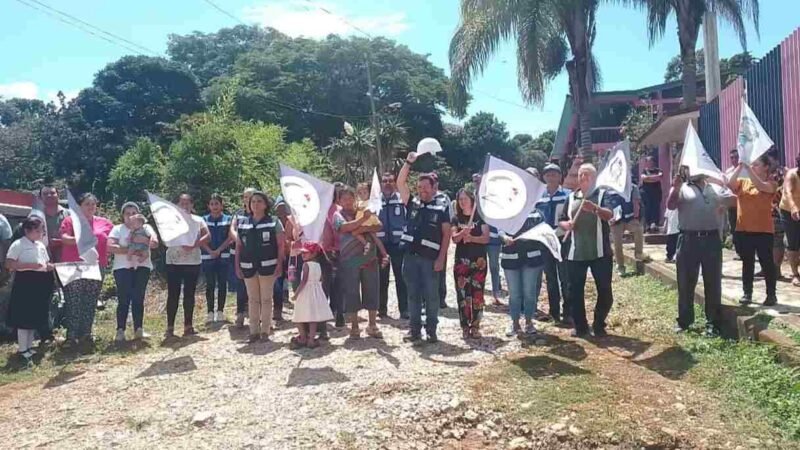 RAFAEL LÓPEZ INICIA OBRA EN COLONIA MANUEL GONZÁLEZ