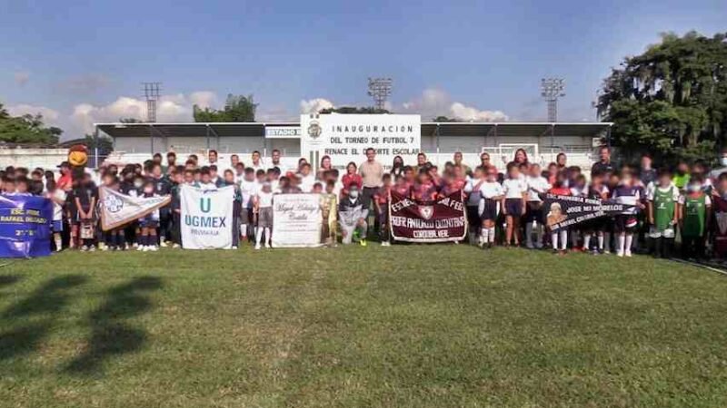 INAUGURAN TORNEO DE FÚTBOL 7 “RENACE EL DEPORTE ESCOLAR”