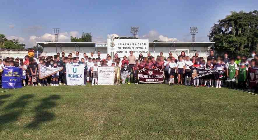 INAUGURAN TORNEO DE FÚTBOL 7 “RENACE EL DEPORTE ESCOLAR”