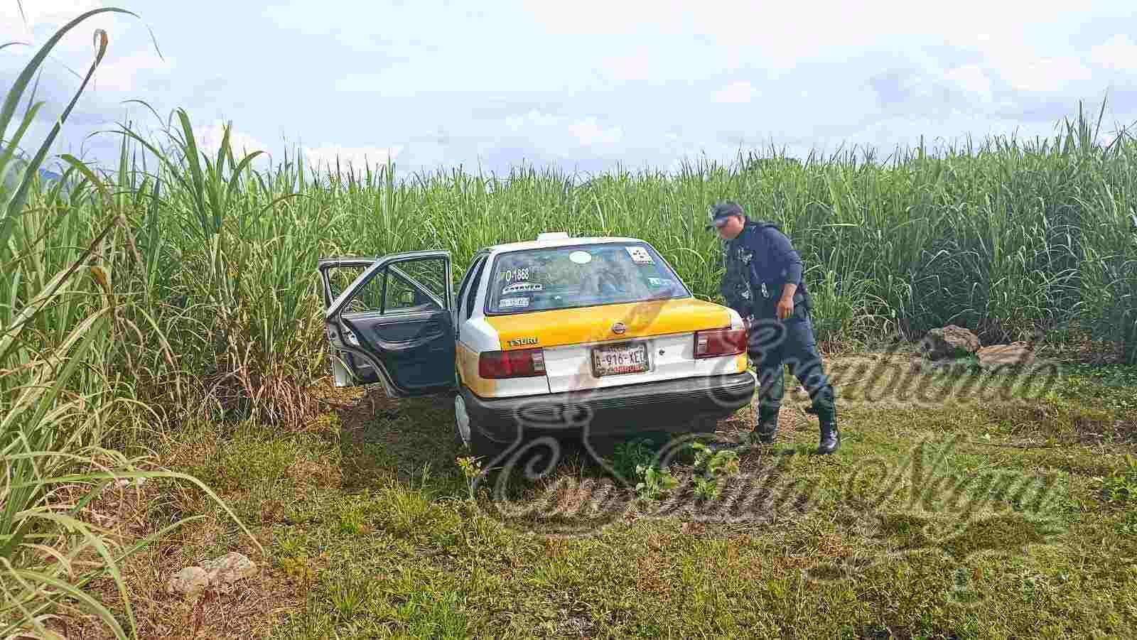 ASALTAN A TAXISTA DE CÓRDOBA; POLICÍA RECUPERA LA UNIDAD