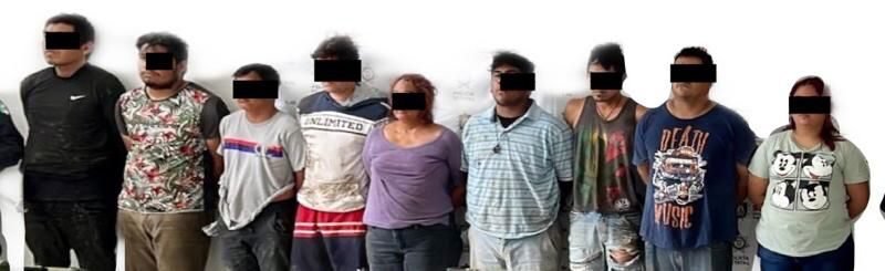 CAPTURAN A 9 TRAS BALACERA