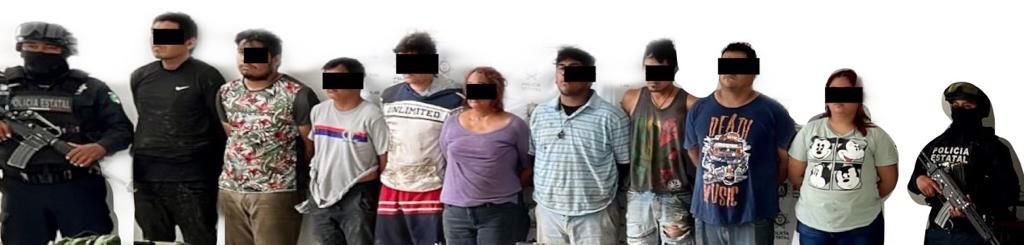 CAPTURAN A 9 TRAS BALACERA